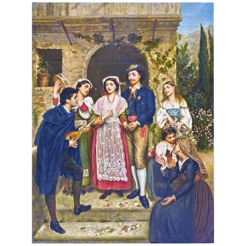  Rebecca Solomon. The Roman Wedding. 1869. Private collection