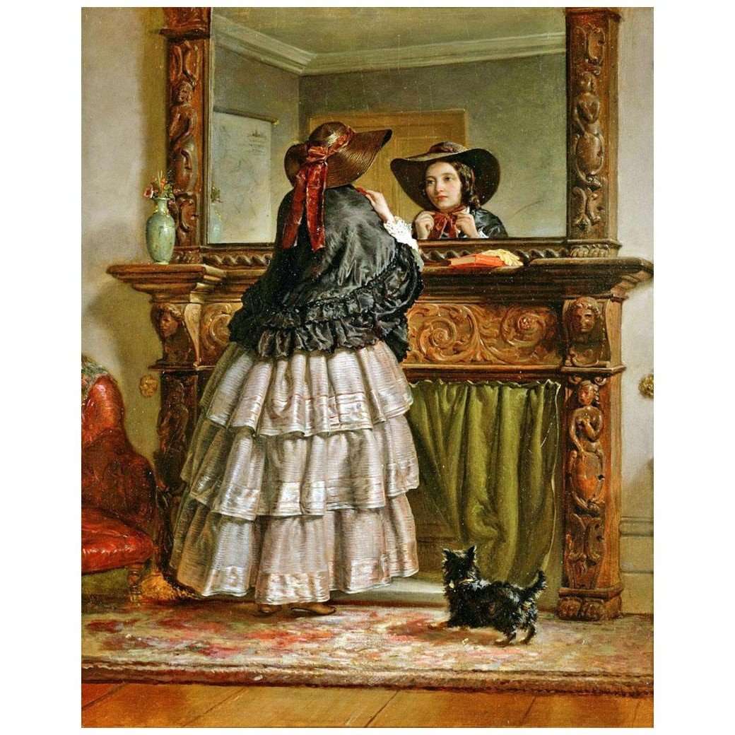  Rebecca Solomon. Going Out. 1870. Private collection