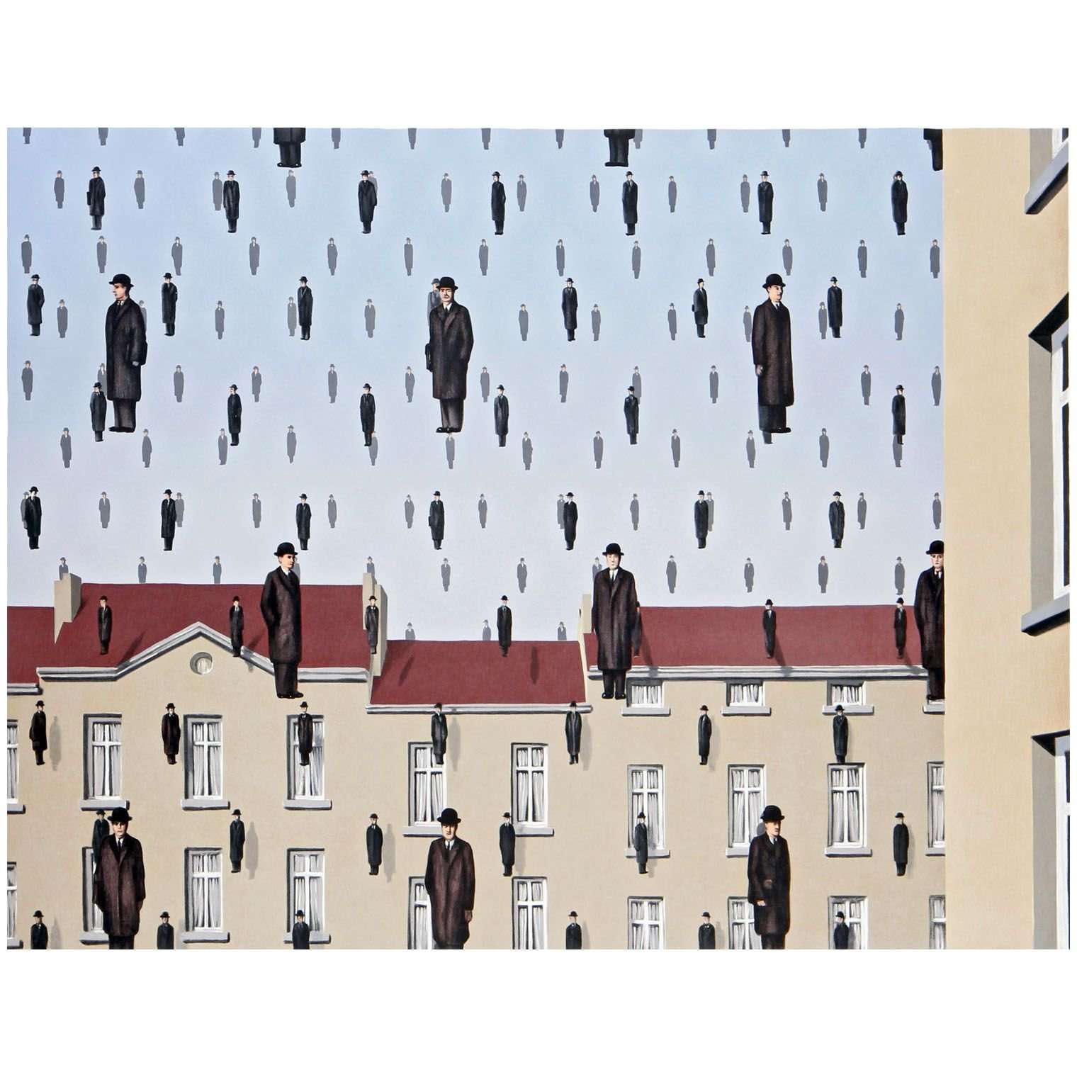  Rene Magritte. Golconda. 1953. Menil Collection, Houston