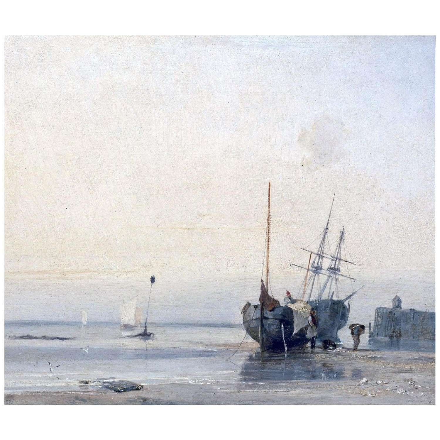 Richard Bonington. Callais, Jetty. 1824. Yale Center for British Art