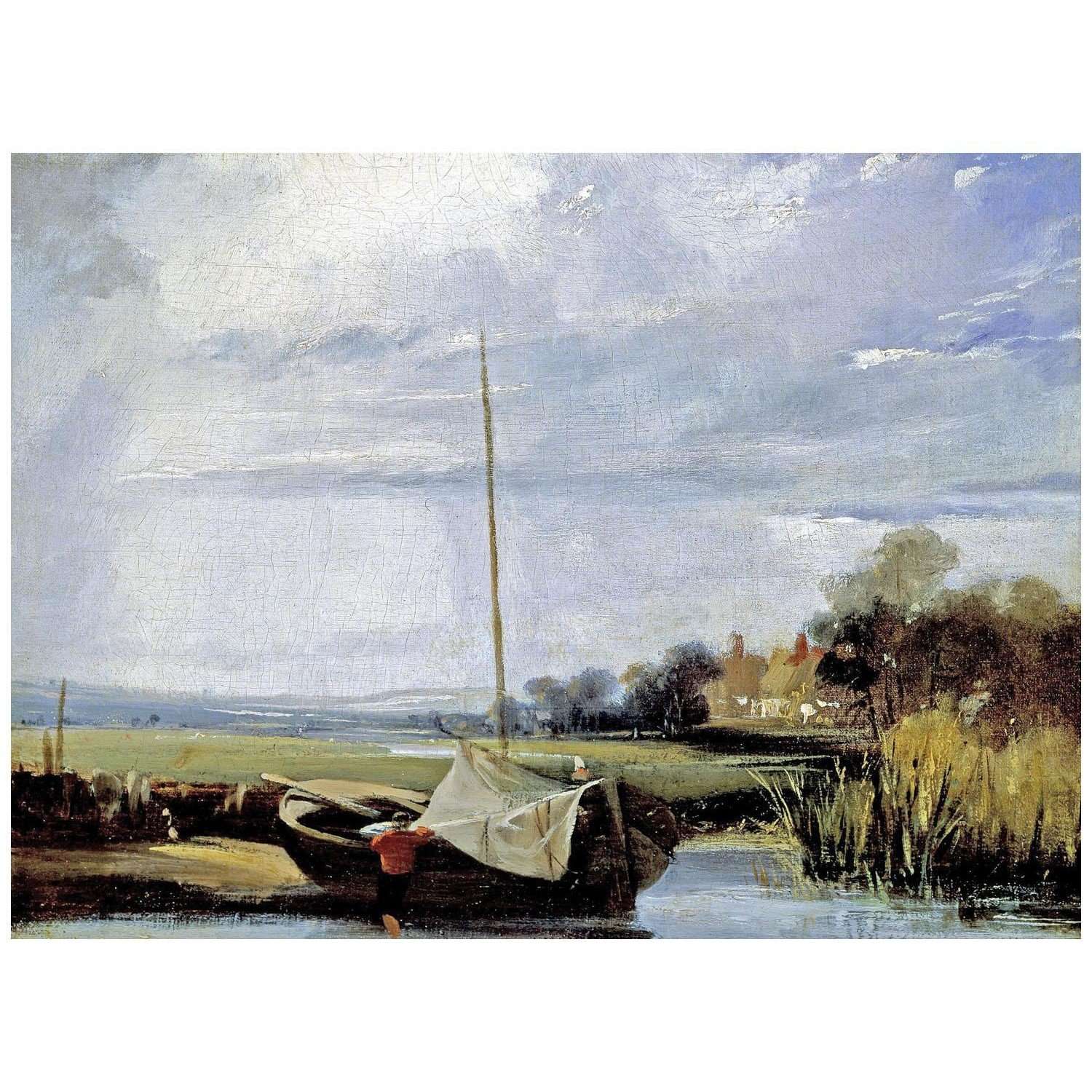  Richard Bonington. River in Normandy. 1824. Dallas Museum of Art