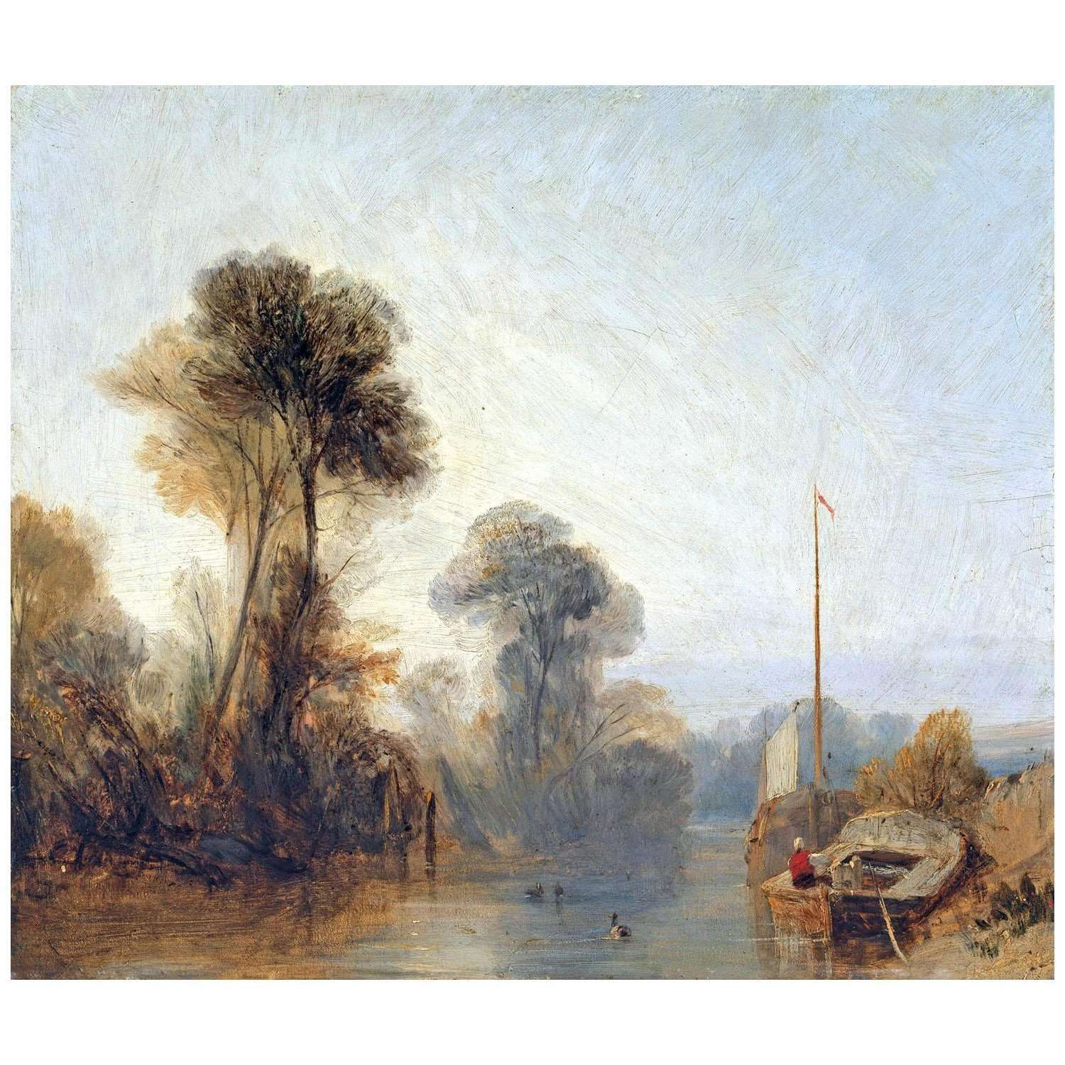  Richard Bonington. River Seine. Morning. 1825. National Gallery London
