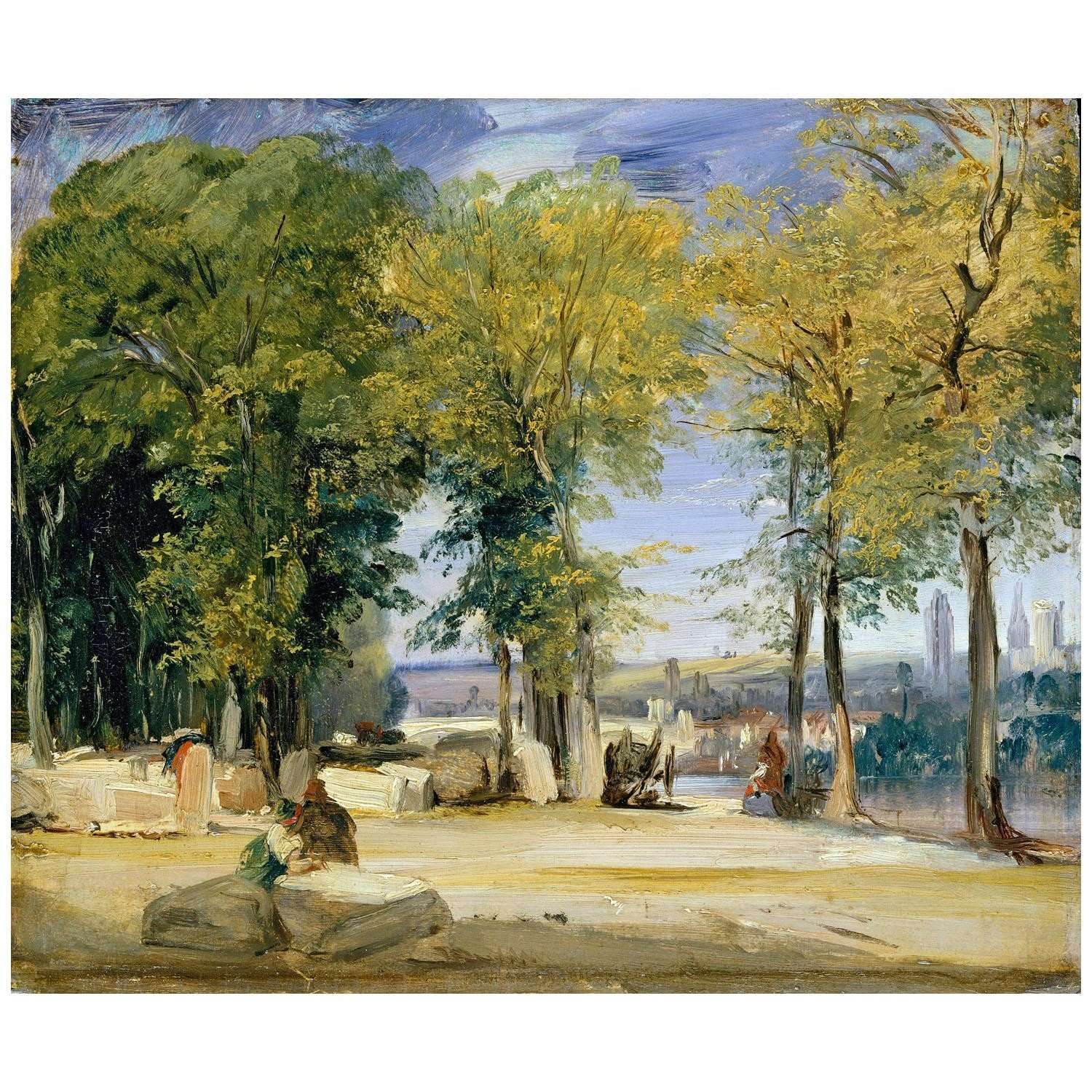  Richard Bonington. View near Rouen. 1825. Metropolitan Museum New York
