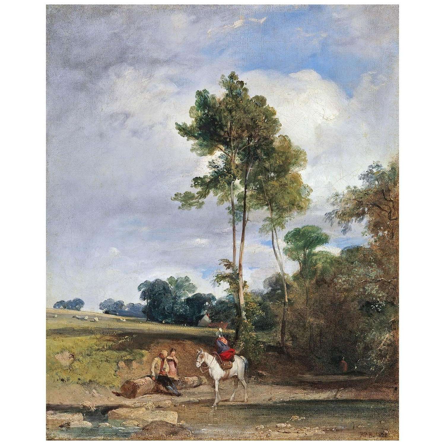  Richard Bonington. Roadside Halt. 1826. Metropolitan Museum New York
