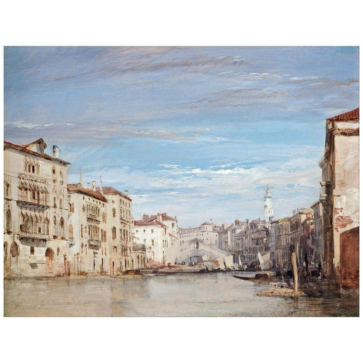  Richard Bonington. The Grand Canal, Venice. 1826. Fort Worth Art Museum