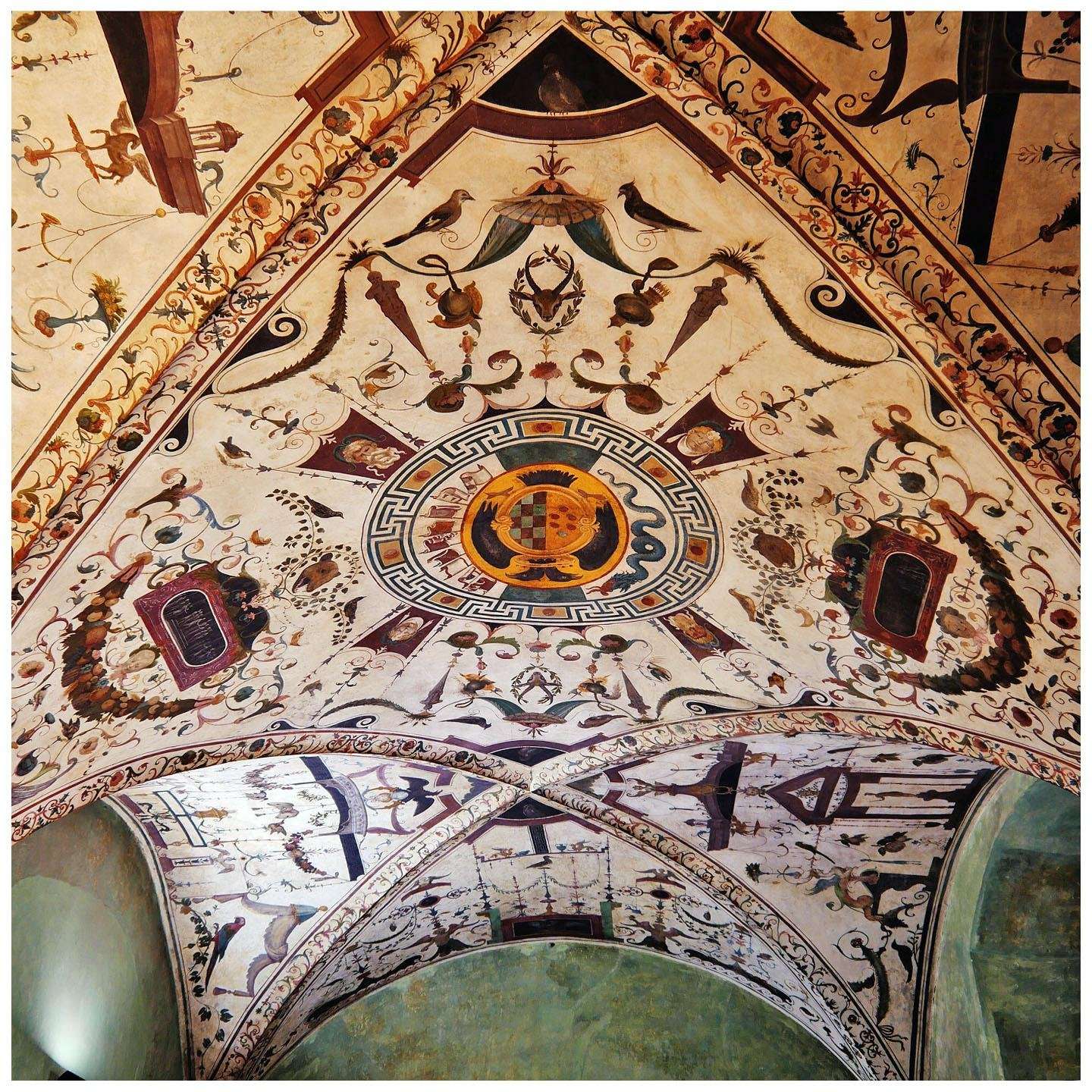  Ridolfo del Ghirlandaio. Soffitto di Camera verde. 1514. Palazzo Vecchio Firenze