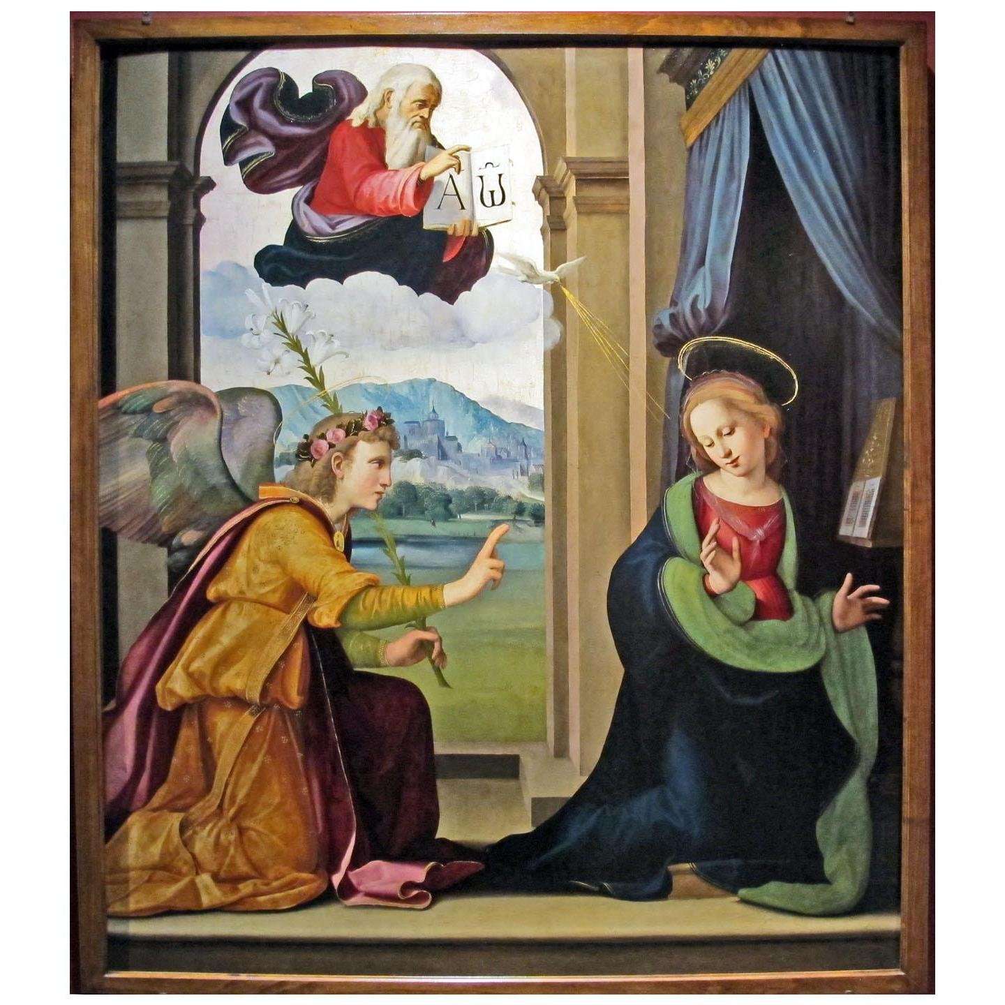  Ridolfo del Ghirlandaio. Annunciazione. 1515. Chiesa di San Pietro, Pieve