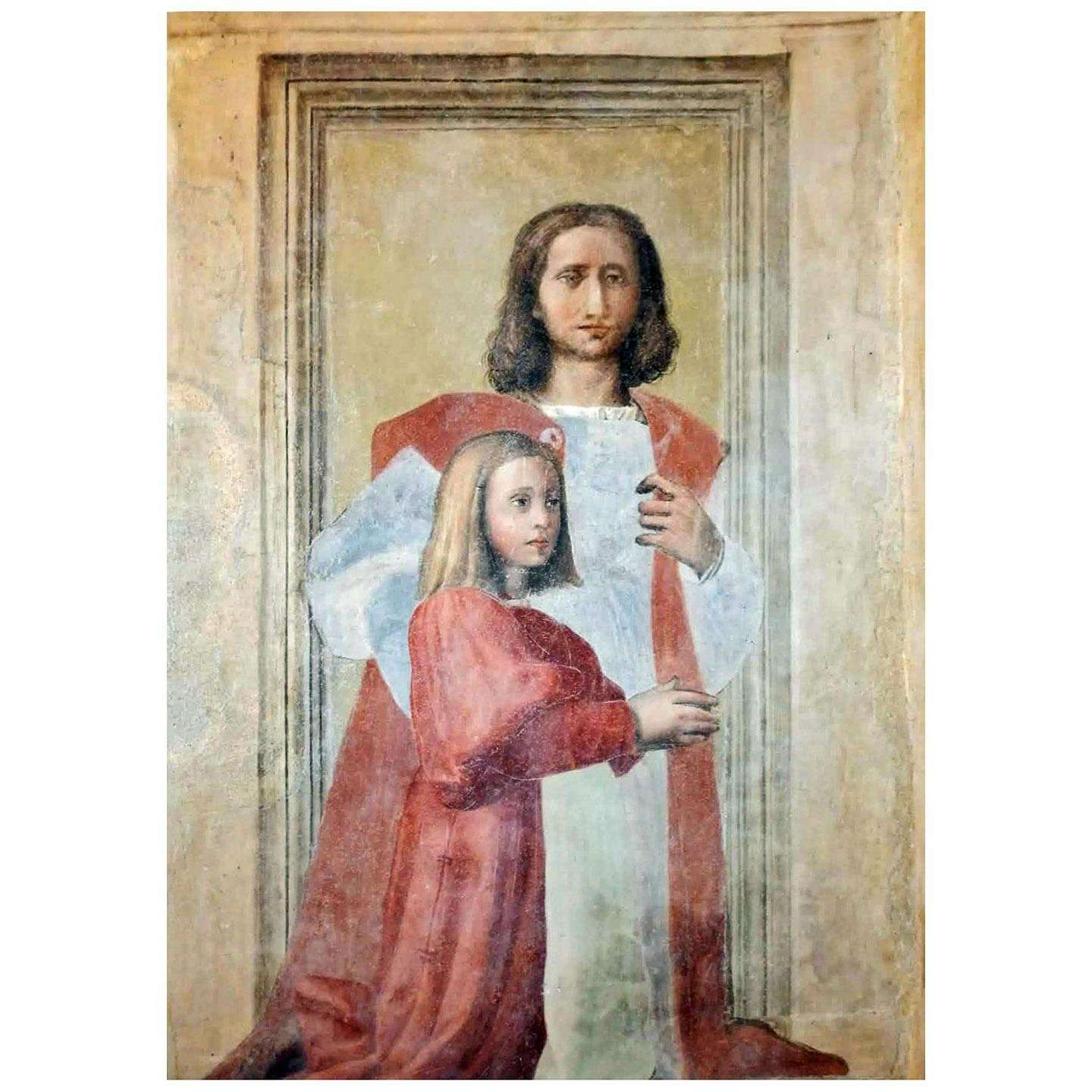  Ridolfo del Ghirlandaio. Autoritratto con figlio. 1548. Cappella Ghirlandaio Firenze