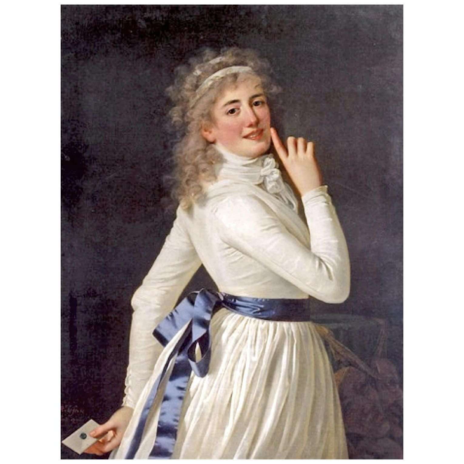  Robert Lefevre. Portrait de la com?dienne Sophie de Gevaudan. 1796. Private collection