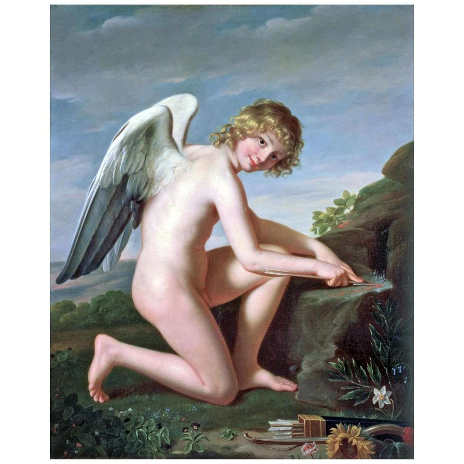  Robert Lefevre. L'Amour aiguisant ses fl?ches. 1798. Private collection