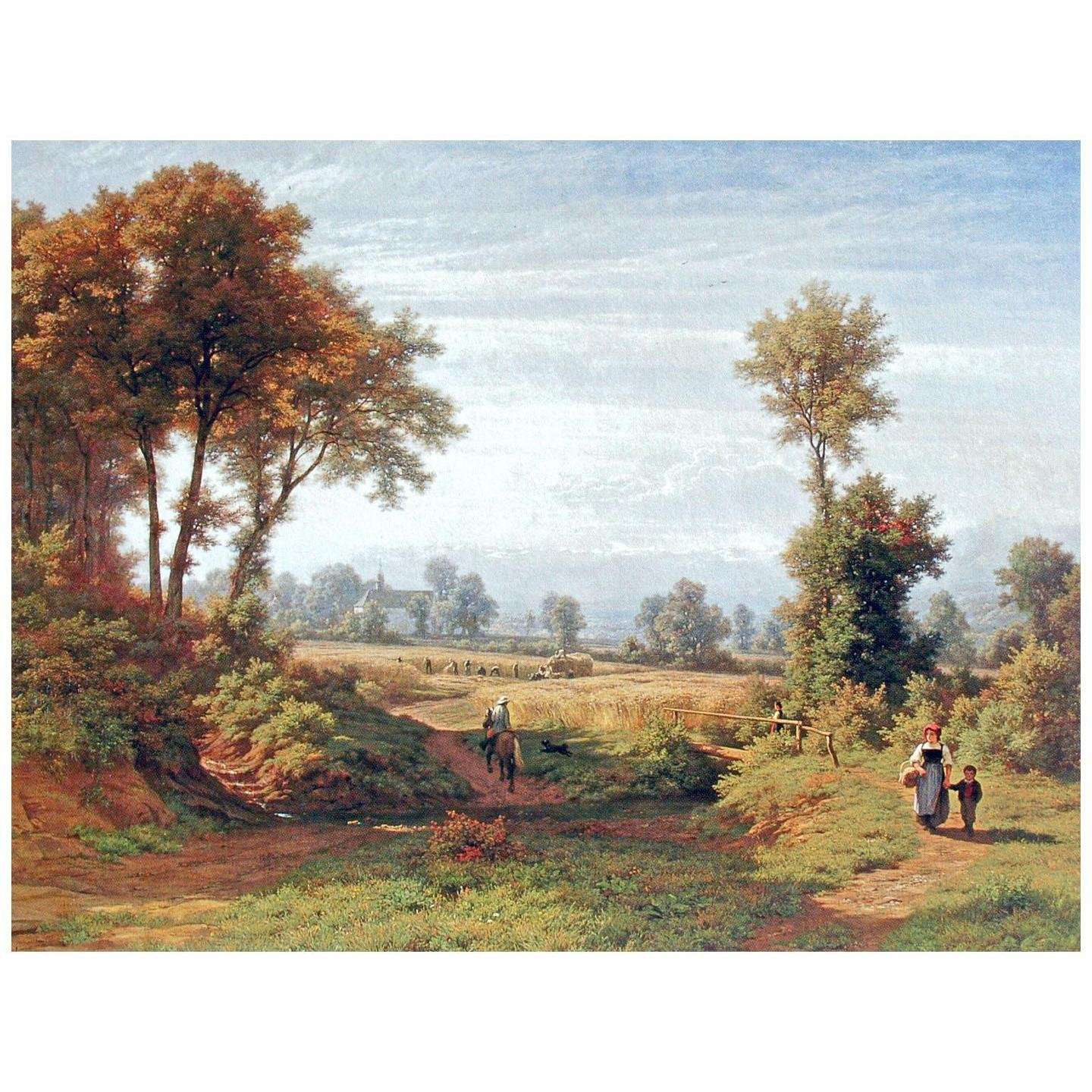  Robert Zund. Bei der Sempacher Schlachtkapelle. 1867. Kunsthaus Zurich