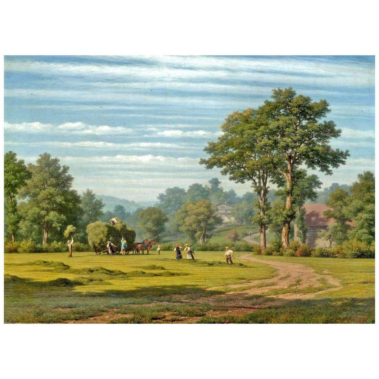  Robert Zund. Heuernte. n/d. Privatsammlung