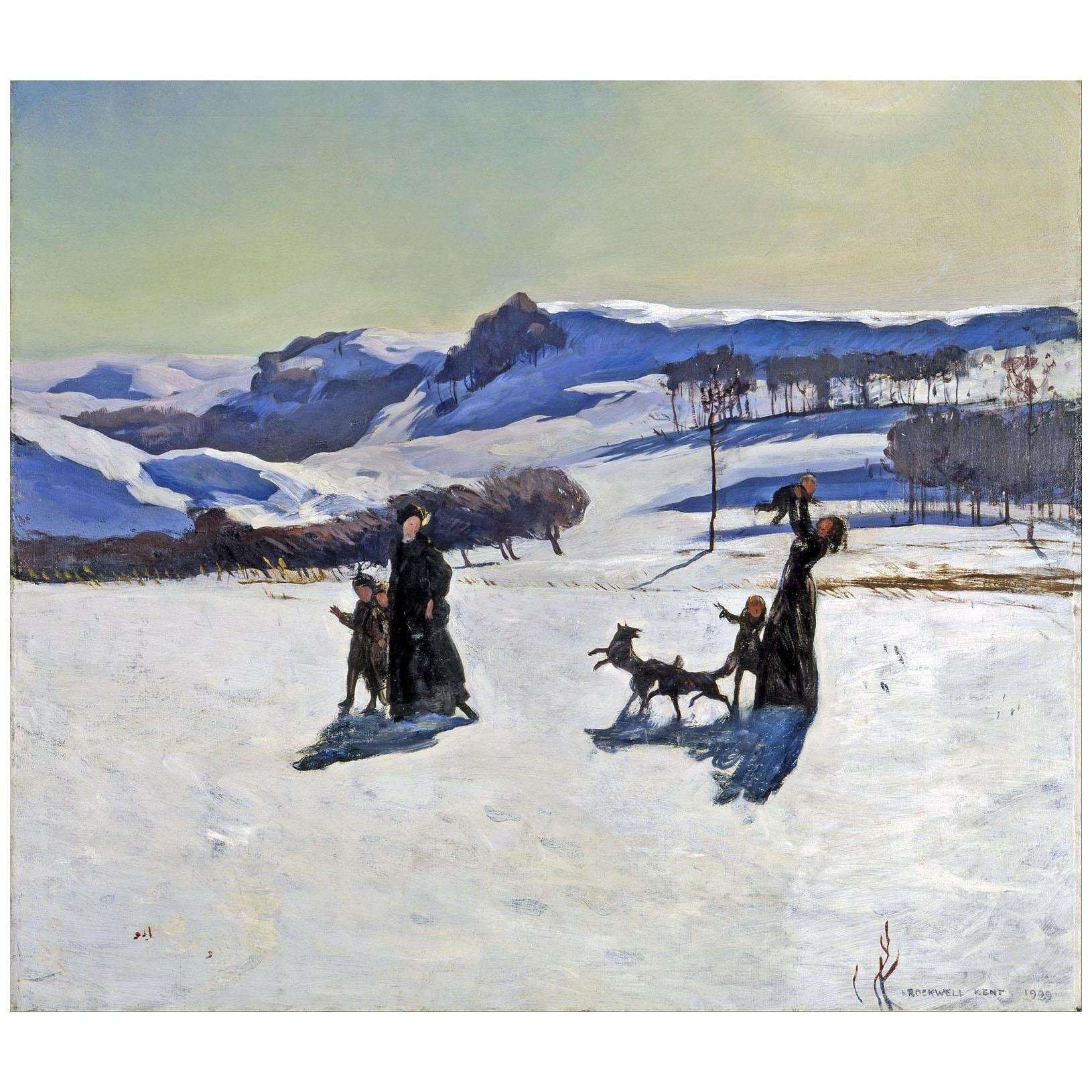  Rockwell Kent. Snow Fields. Berkshires. 1909. Smithsonian Museum Washington