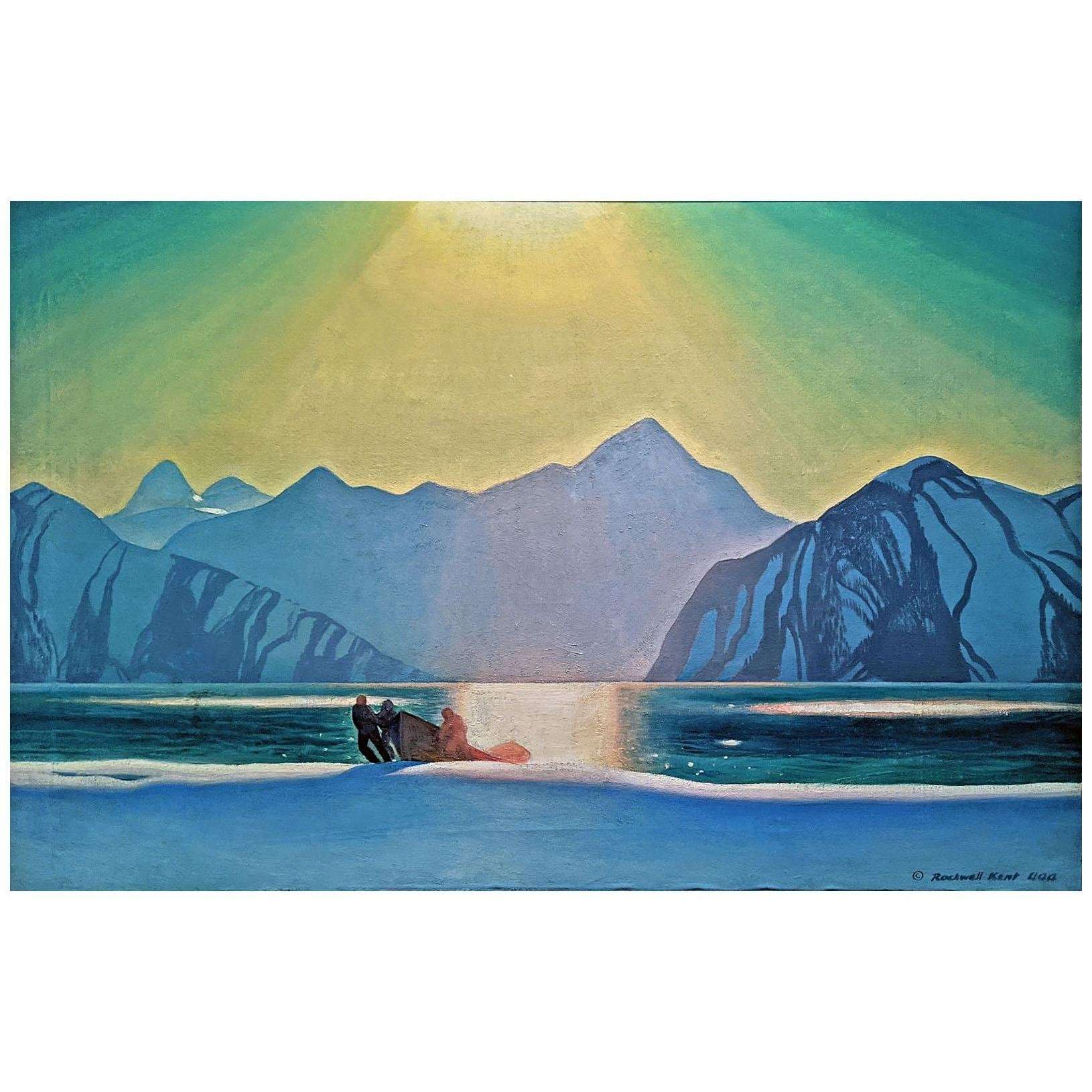  Rockwell Kent. Sun Glare. Alaska. 1919. Hermitage Museum