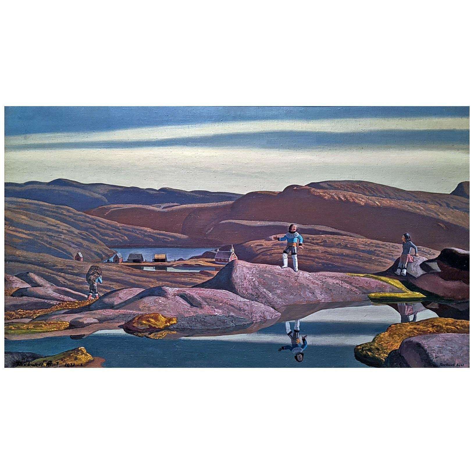  Rockwell Kent. Tassiusak. Greenland. 1932-1933. Hermitage Museum