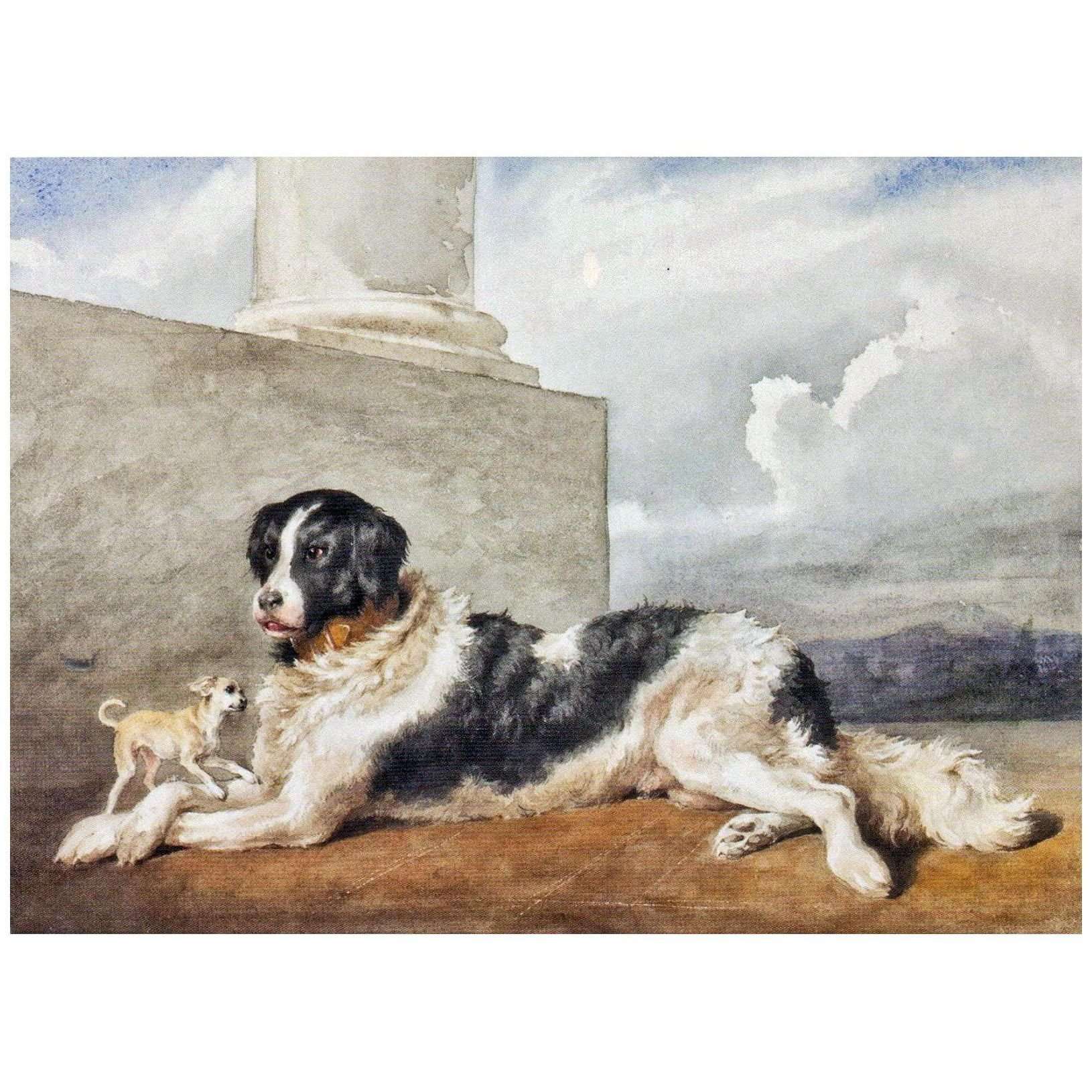  Rosa Bonheur. Sultan et Rosette, les chiens des Czartoryski. 1852. MNW, Warsaw