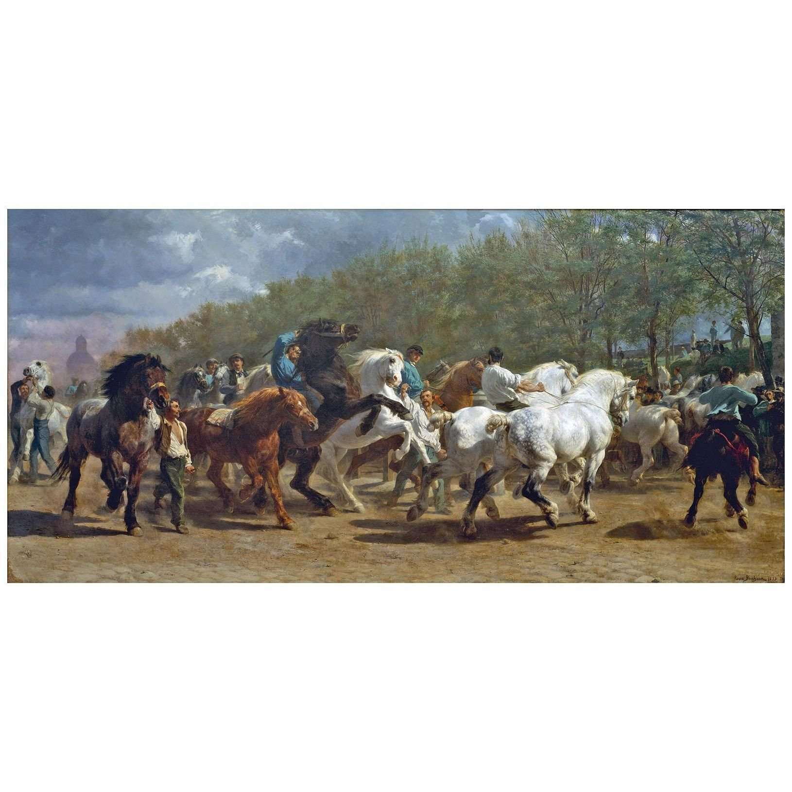  Rosa Bonheur. Le March? aux chevaux. 1852-1855. Metropolitan Museum NY