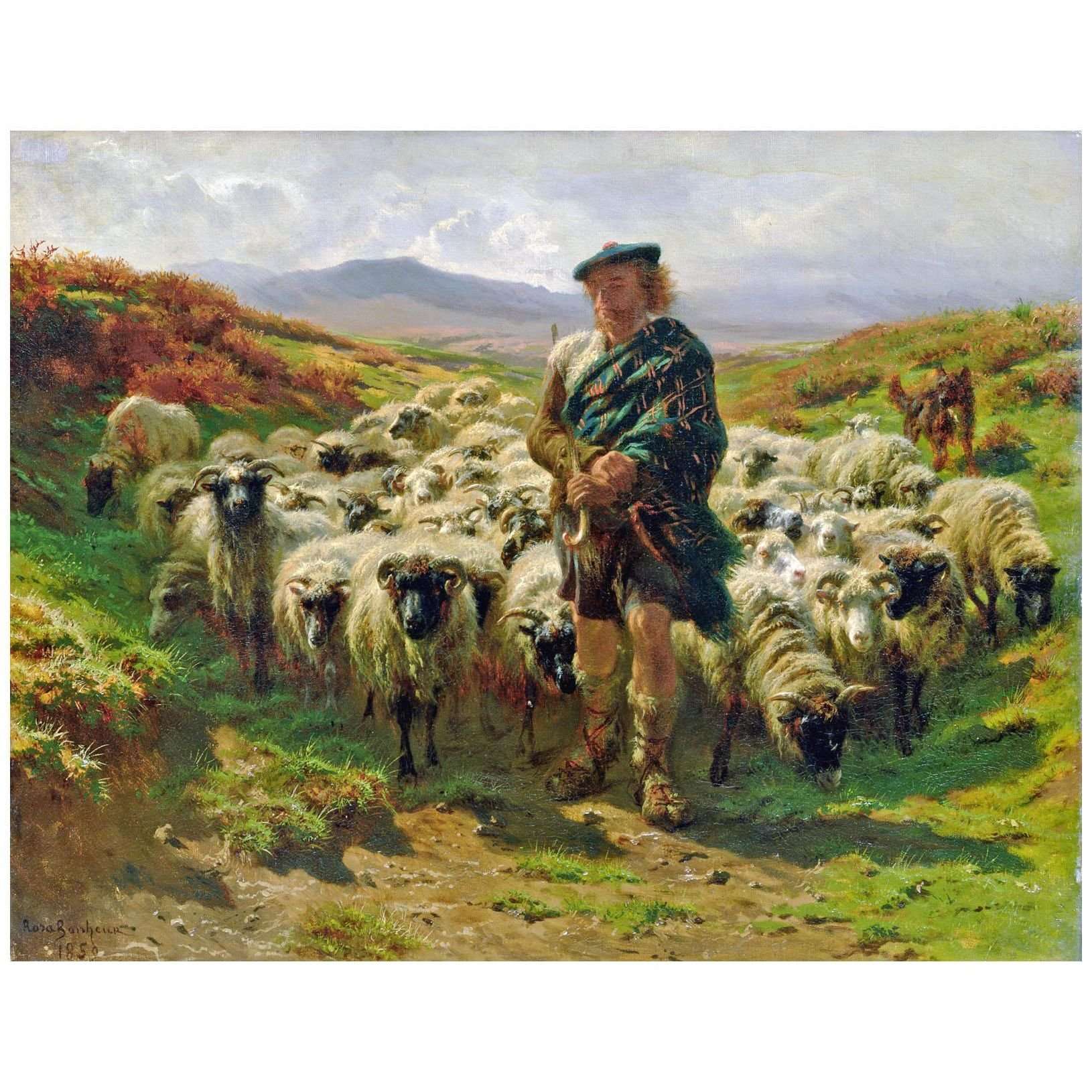  Rosa Bonheur. Le berger des Highlands. 1859. Hamburger Kunsthalle