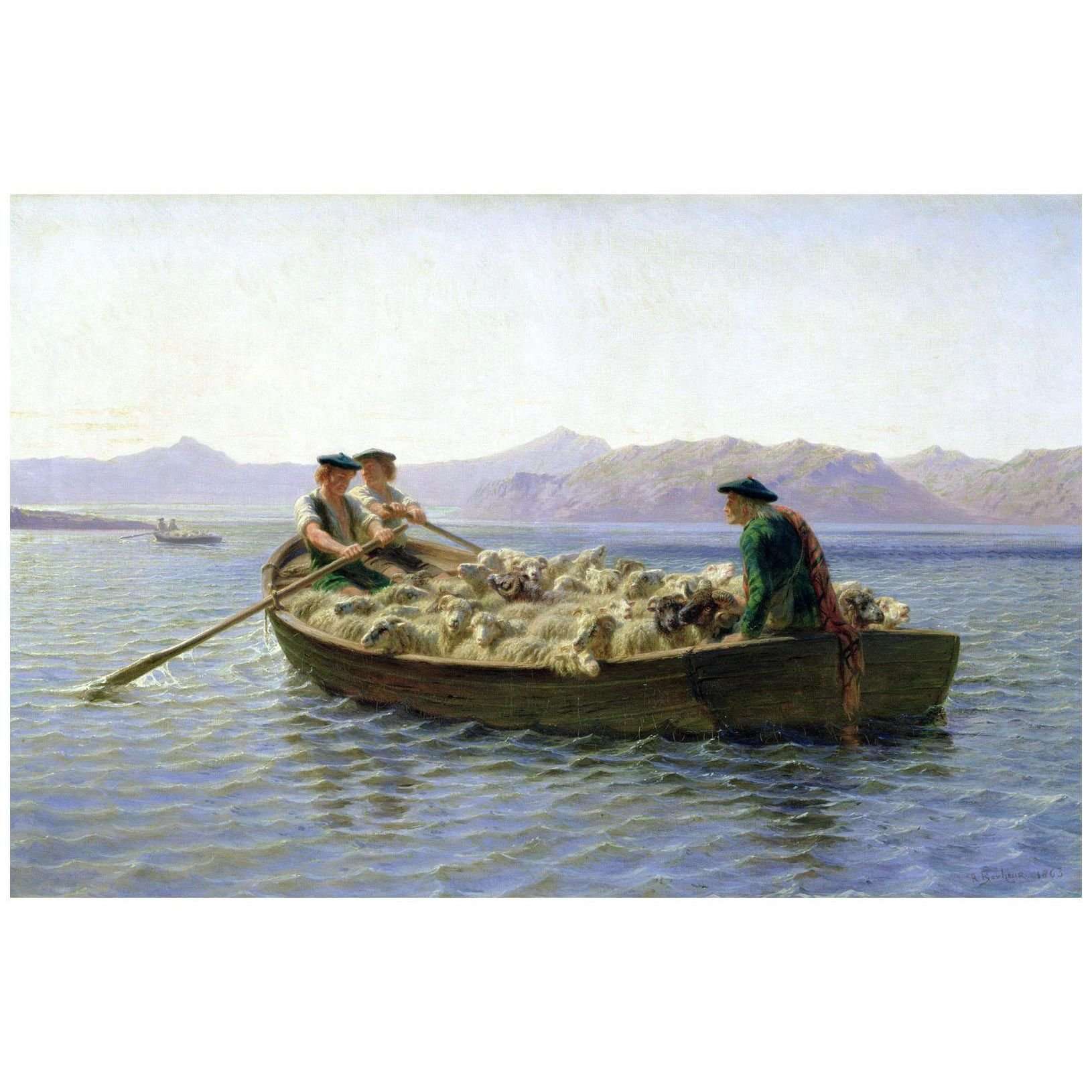  Rosa Bonheur. Changement de p?turages. 1863. Hamburger Kunsthalle