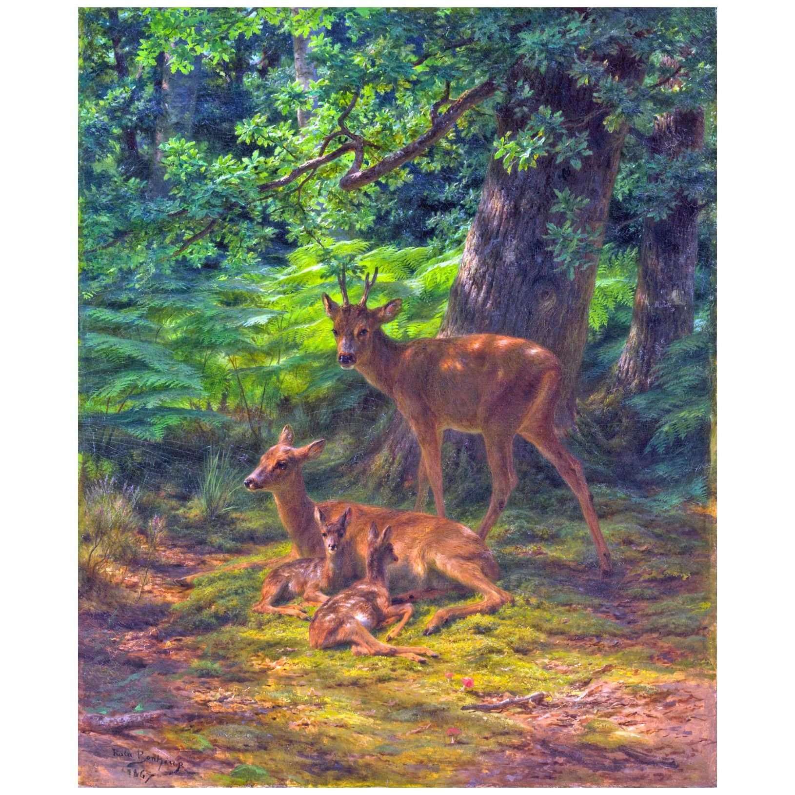  Rosa Bonheur. Cerf au Repos. 1867. Detroit Institute of Art