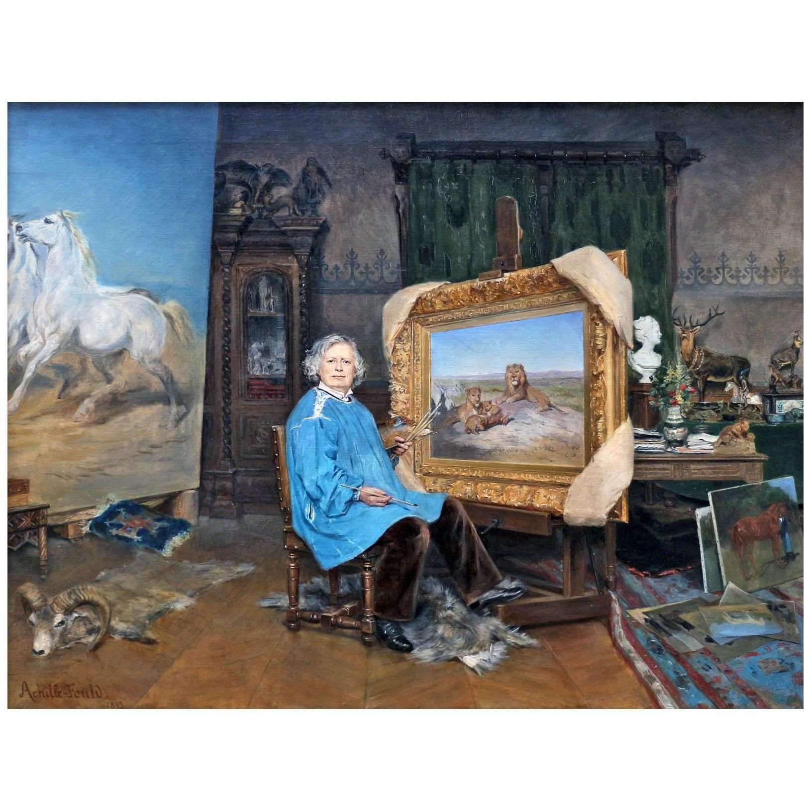  Georges Achille-Fould. Rosa Bonheur en studio. 1893. MUSBA Bordeaux