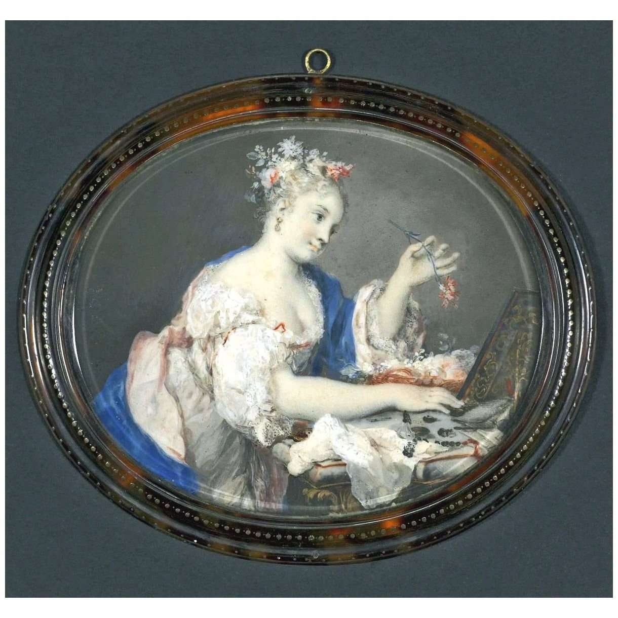  Rosalba Carriera. Ragazza con fiore. 1710. Cleveland Museum of Arts