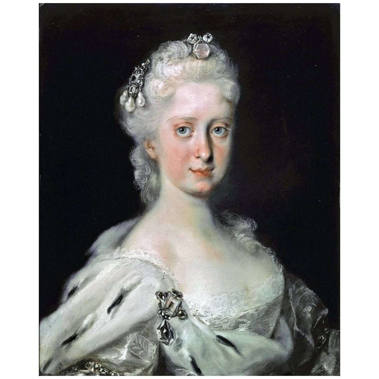  Rosalba Carriera. Ritratto di Maria Giuseppa d'Austria. 1720. Gemaldegallerie Dresden