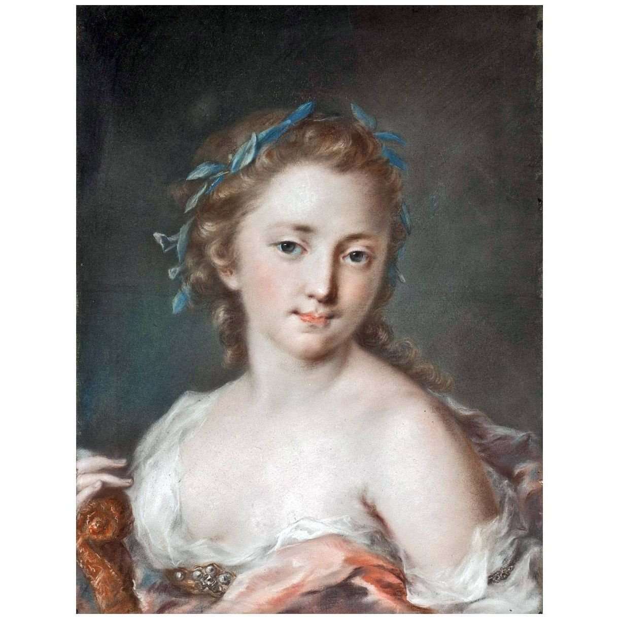  Rosalba Carriera. Giovane donna con corona di allori. 1720. Nationalmuseum Stockholm