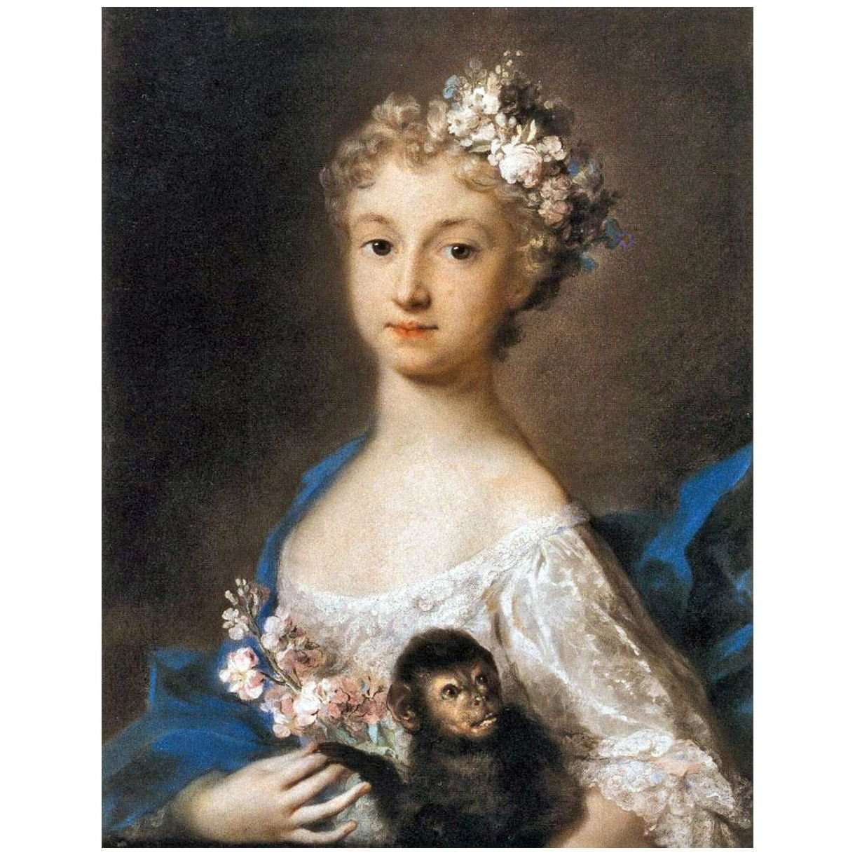  Rosalba Carriera. Ritratto di Mademoiselle Law. 1721. Louvre