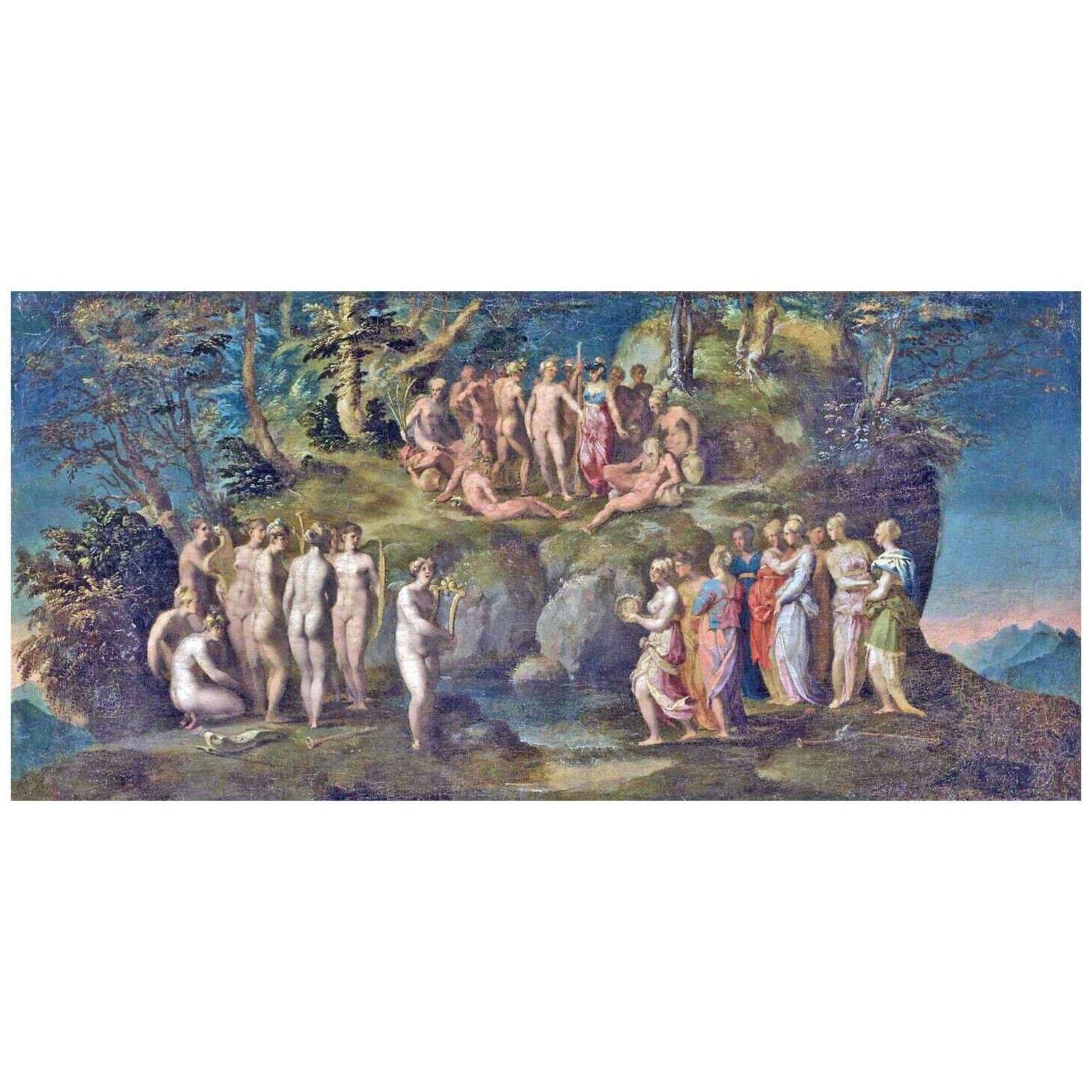  Rosso Fiorentino. La sfida dei Pieridi. 1525. Musee du Louvre