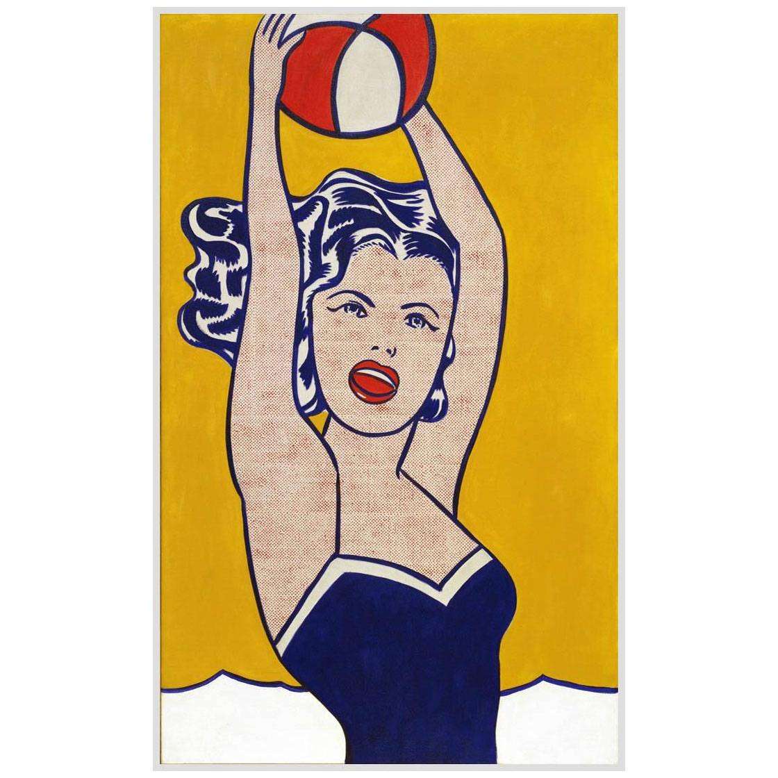  Roy Lichtenstein. Girl with Ball. 1961. MOMA NY