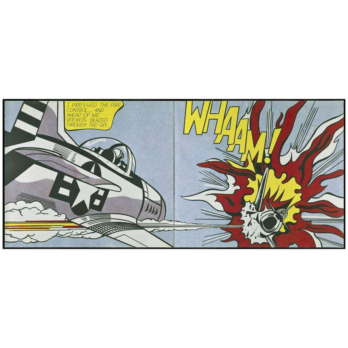  Roy Lichtenstein. Whaam! (Boom!). 1963. Tate Modern