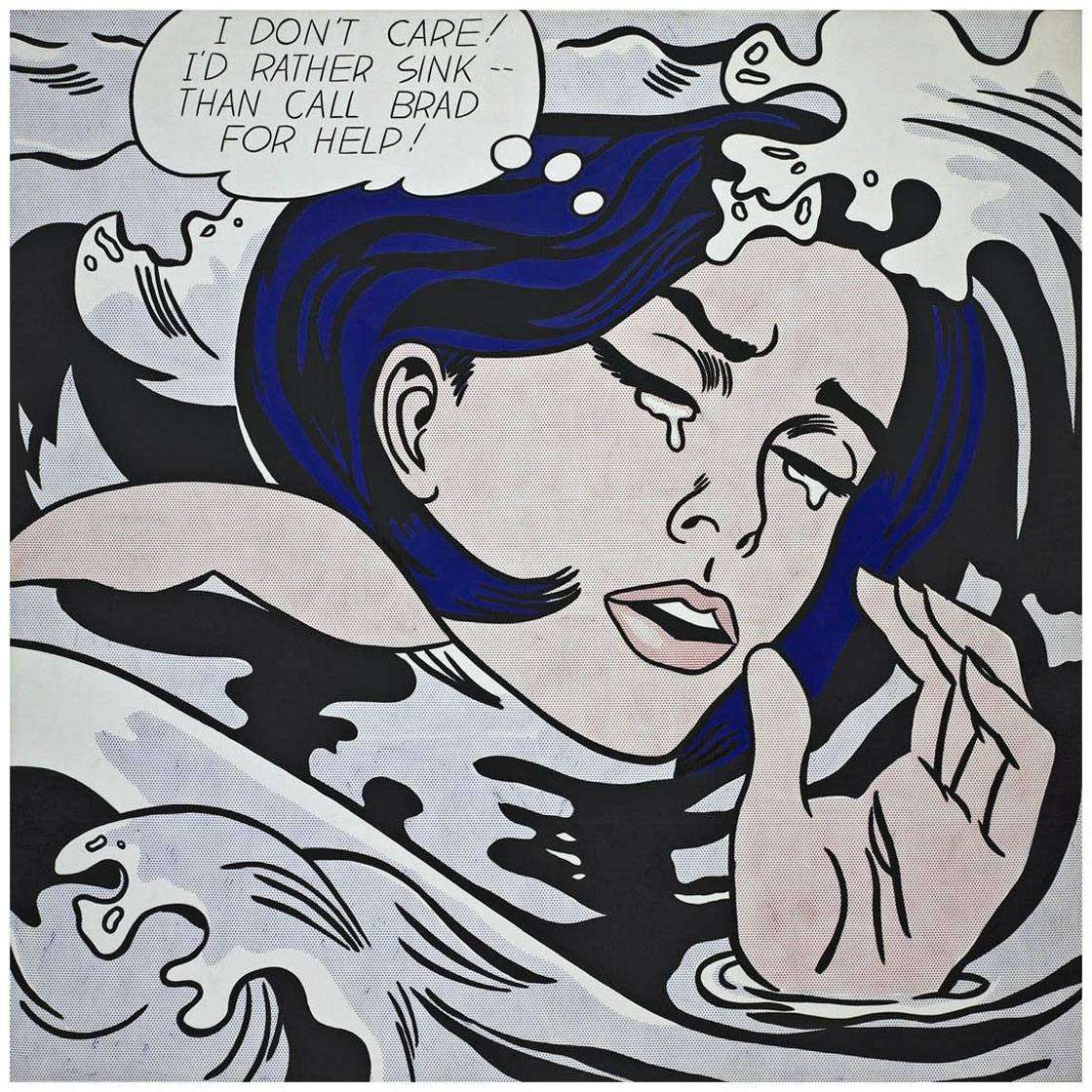  Roy Lichtenstein. Drowning Girl. 1963. Whitney Museum NY