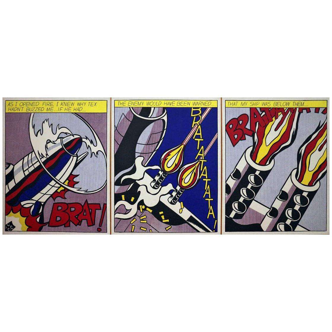  Roy Lichtenstein. As I Opened Fire. 1964. Stedelijk Museum, Amsterdam