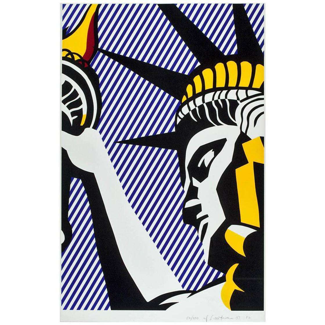  Roy Lichtenstein. I Love Liberty. 1982. Whitney Museum NY