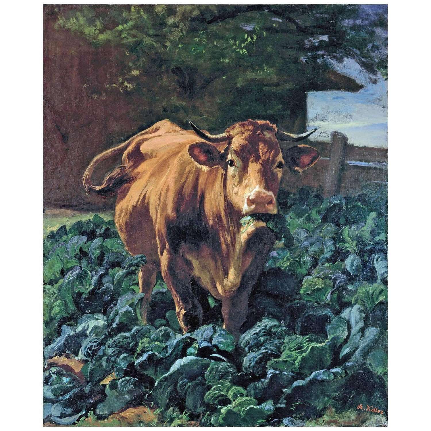  Rudolf Koller. Kuh im Kraugarten. 1857. Kundthaus Zurich