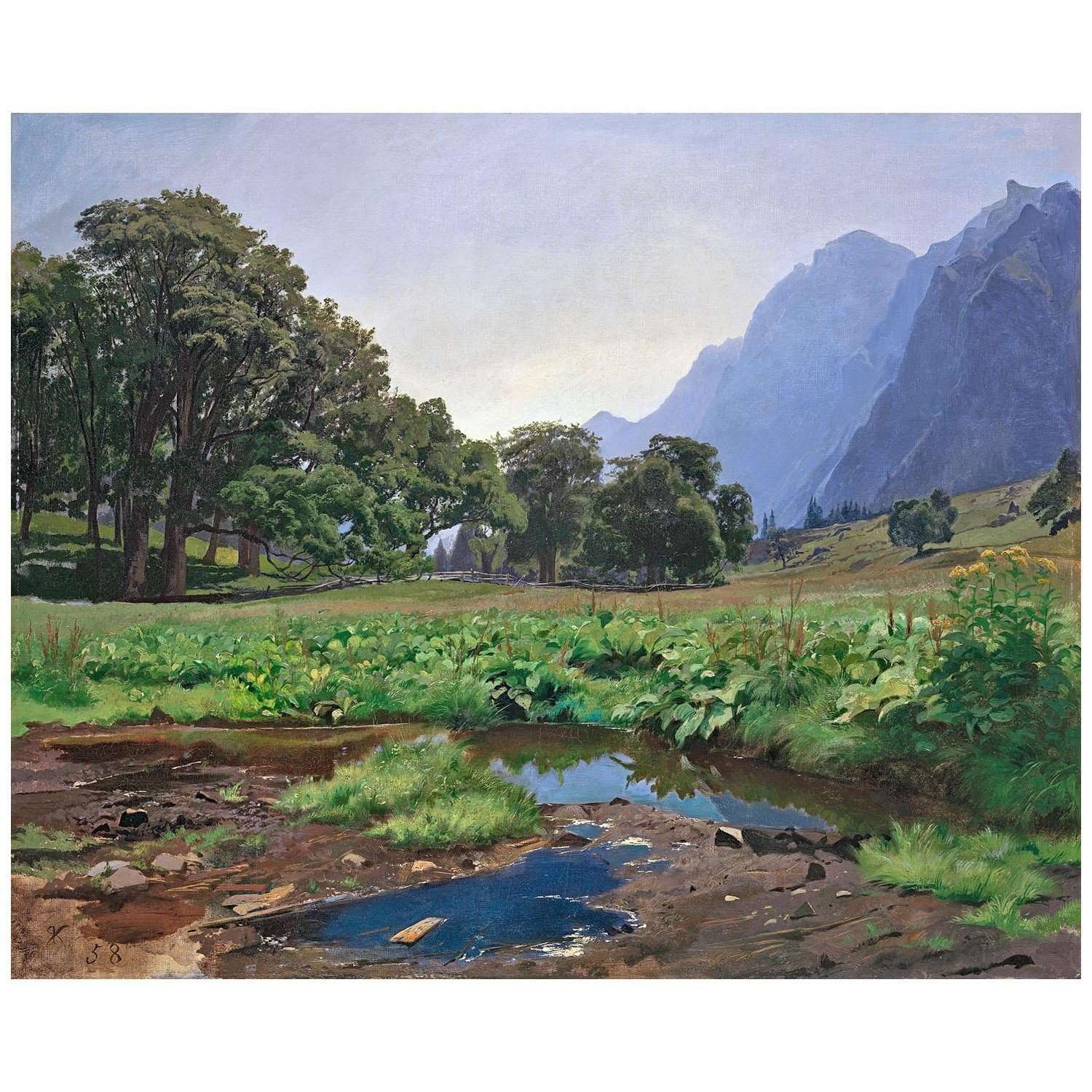  Rudolf Koller. Die Richisau. 1858. Reinhart Museum Winterthur