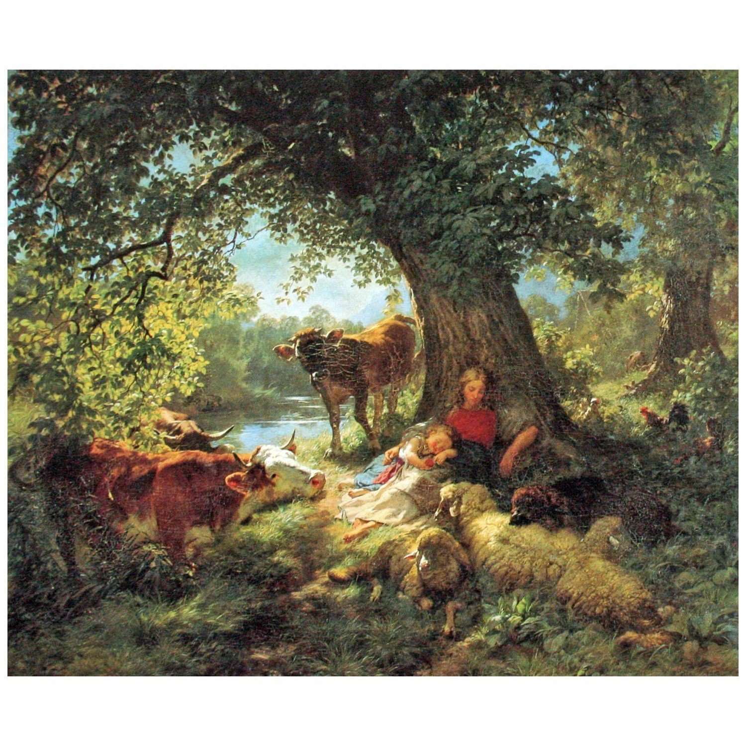  Rudolf Koller. Mittagsruhe. 1860. Kundthaus Zurich