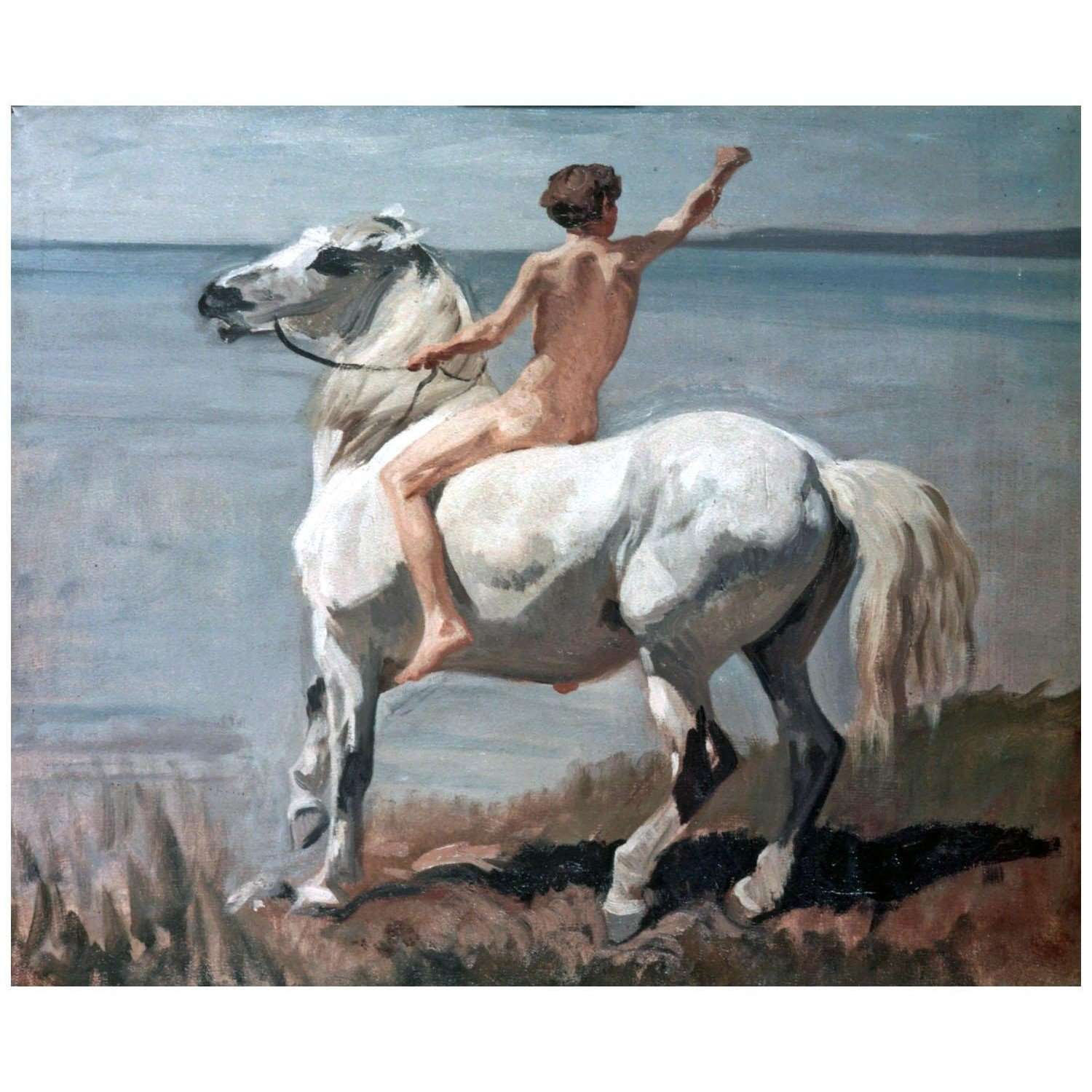  Rudolf Koller. Junge auf dem Schimmel. 1872. Kundthaus Zurich