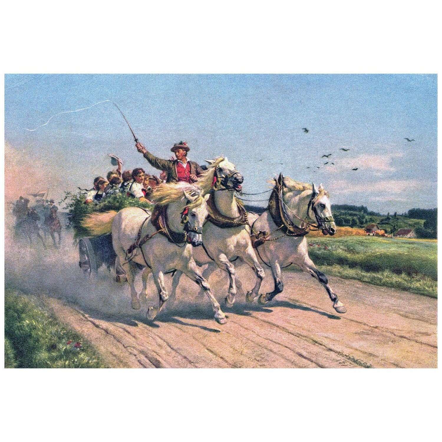  Rudolf Koller. Frohliche Heimkehr. 1874. Privatbesitz