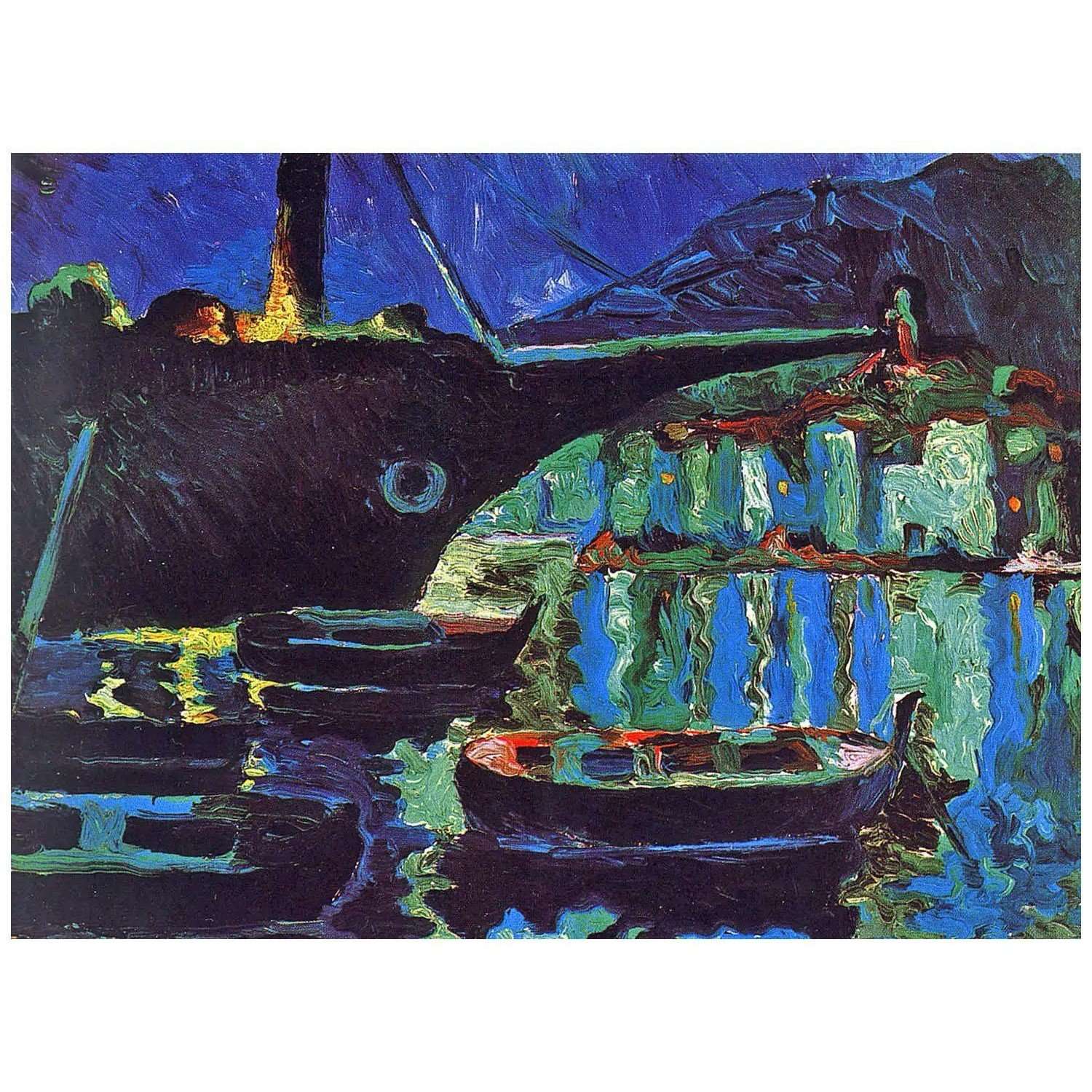  Salvador Dali. Port by Cadaques. Night. 1918. Dali Museum St. Petersburg, Florida