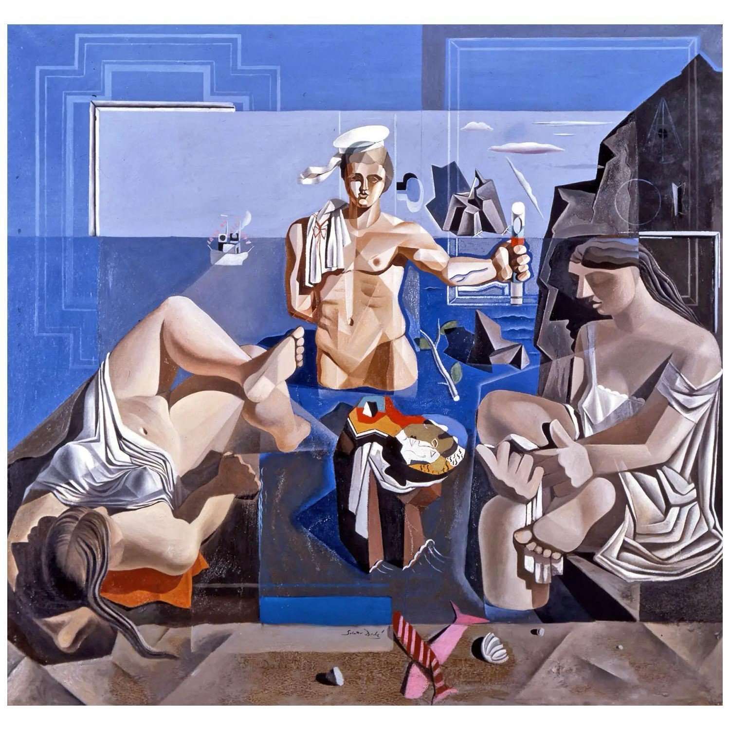  Salvador Dali. Composition with Three Figures 1926. Museu de Montserrat Barcelona