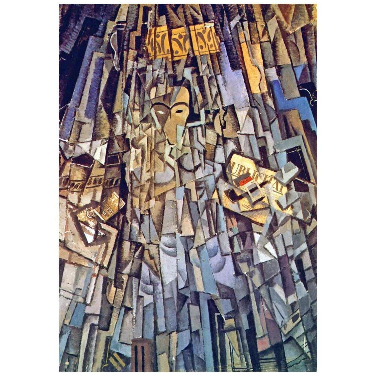  Salvador Dali. Cubist Self-Portrait. 1928. Reina Sofia Center Madrid