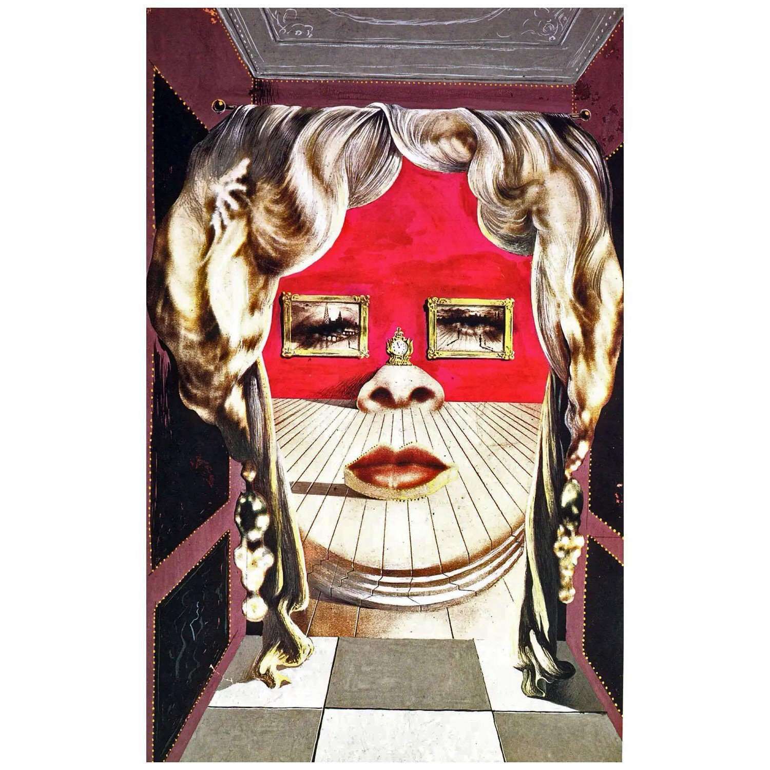  Salvador Dali. Face of Mae West. 1935. Art Institute of Chicago