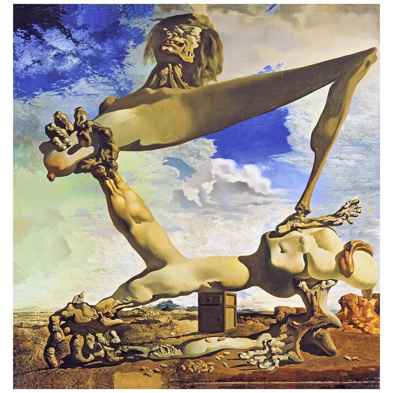  Salvador Dali. Premonition of Civil War. 1936. Philadelphia Art Museum