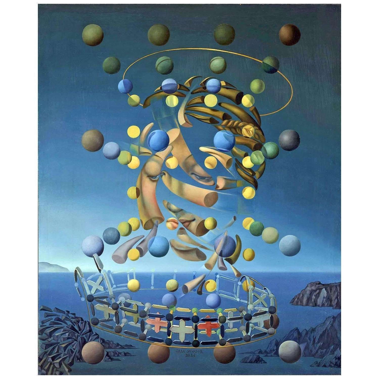  Salvador Dali. The Maximum Speed of Raphael's Madonna. 1954. Reina Sofia Center Madrid