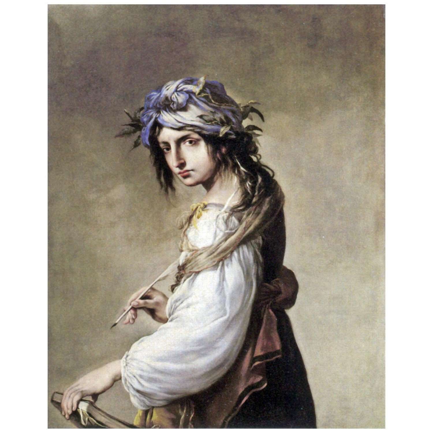  Salvator Rosa. Lucrezia Paolini come poetessa. 1640. Atheneum Museum Hartford