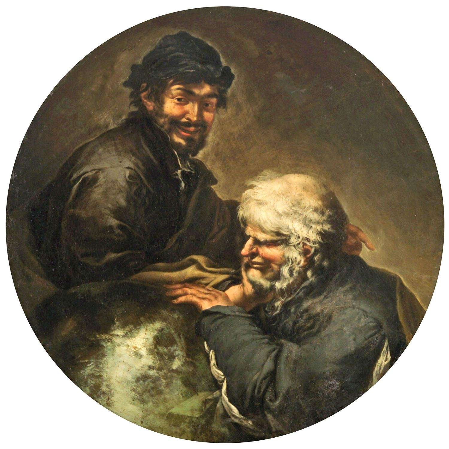  Salvator Rosa. Eraclito e Democrito. 1648. Kunsthistorisches Museum Wien