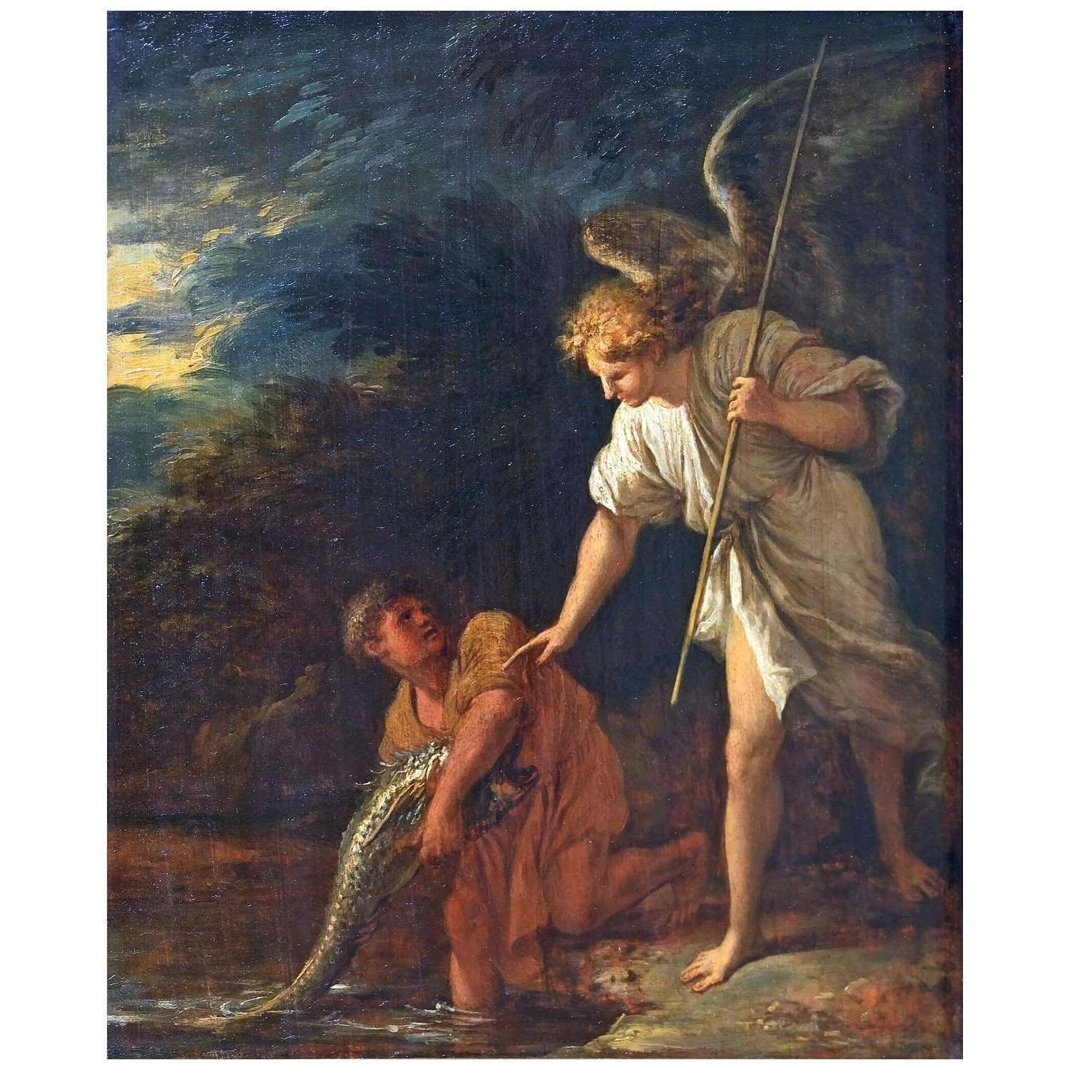  Salvator Rosa. Tobias e l'angelo. 1650. Musee du Louvre