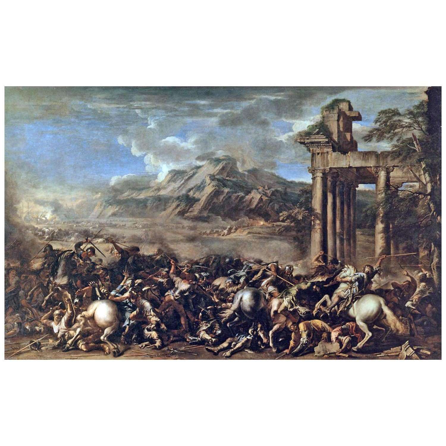  Salvator Rosa. Battaglia eroica. 1652. Musee du Louvre